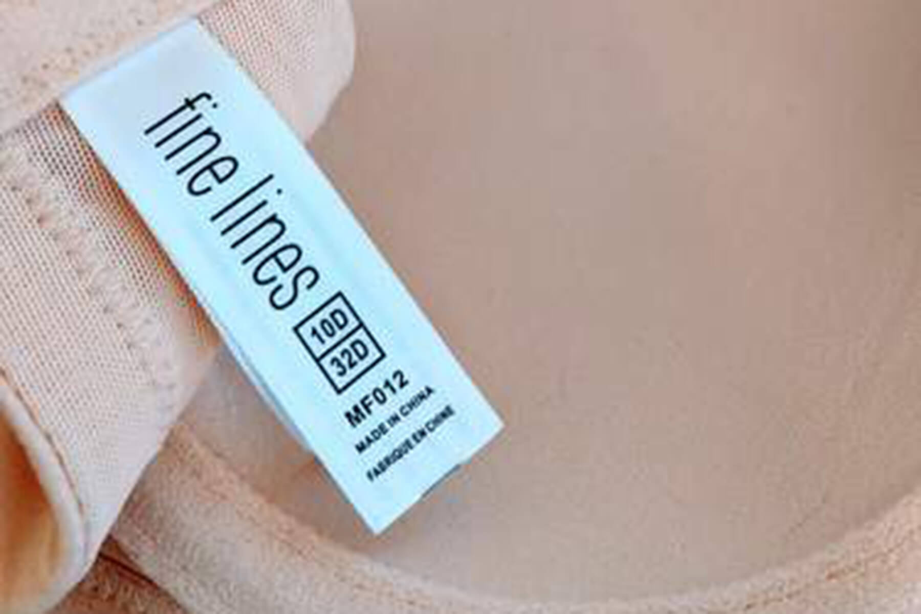 Fine Lines tag with style number