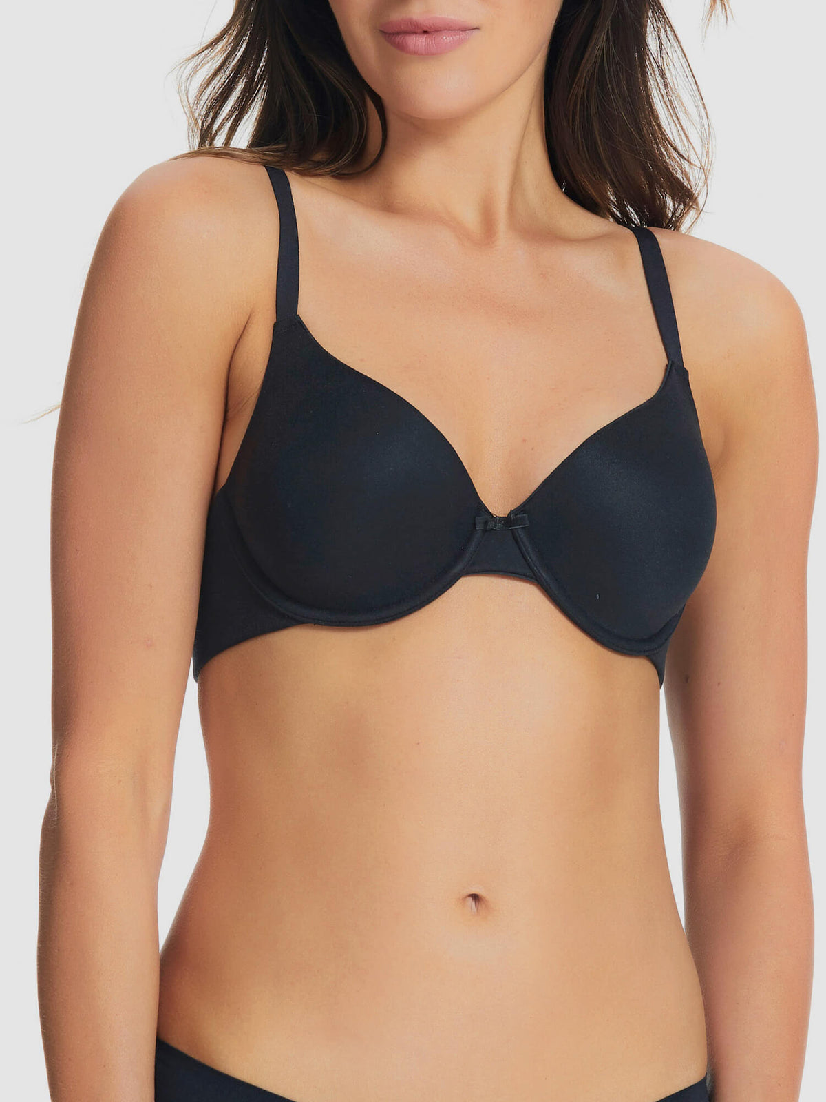 2-pack Memory Full Coverage Bra in Black/Nude by Fine Lines Lingerie