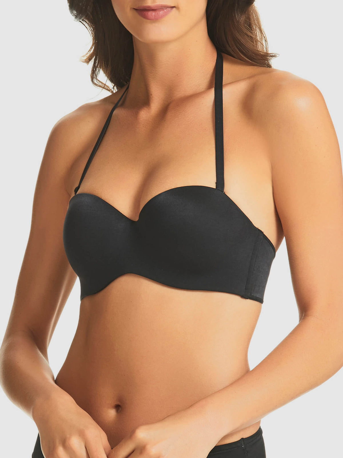 Memory Strapless Bra in Black by Fine Lines Lingerie