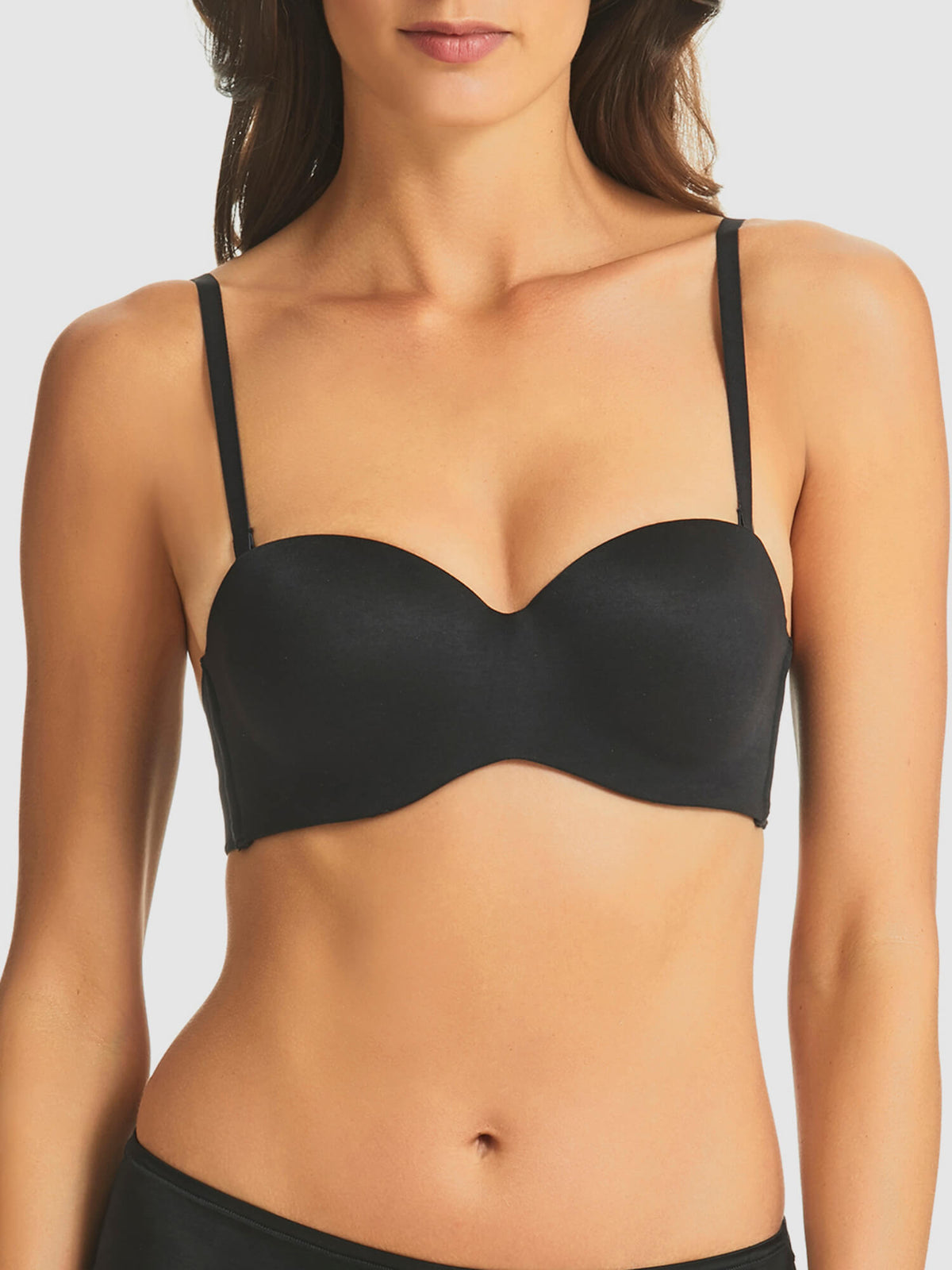 Memory Strapless Bra in Black by Fine Lines Lingerie