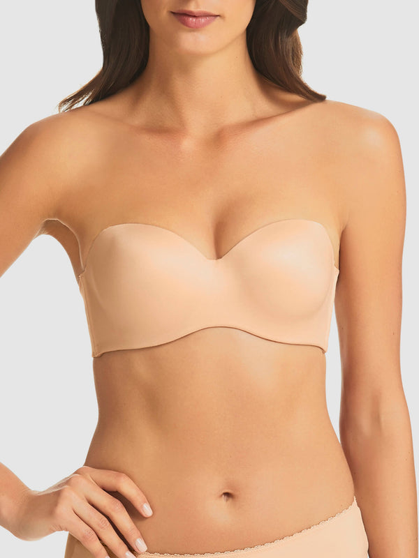 Supersoft Lace Strapless Bra in Nude - Fine Lines Lingerie