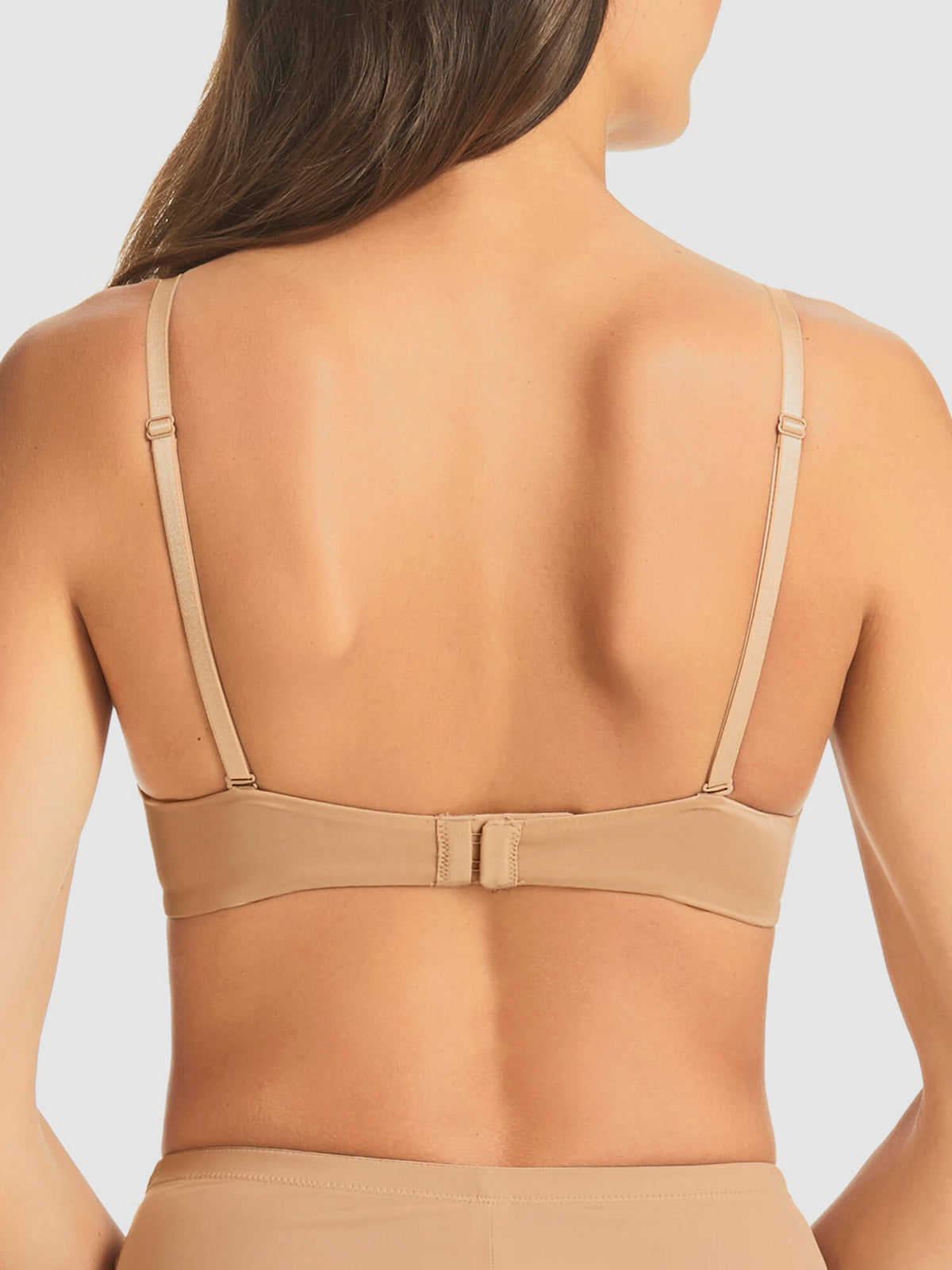 Refined 5 Way Convertible Push Up Bra in Nude by Fine Lines Lingerie - Back Regular Straps