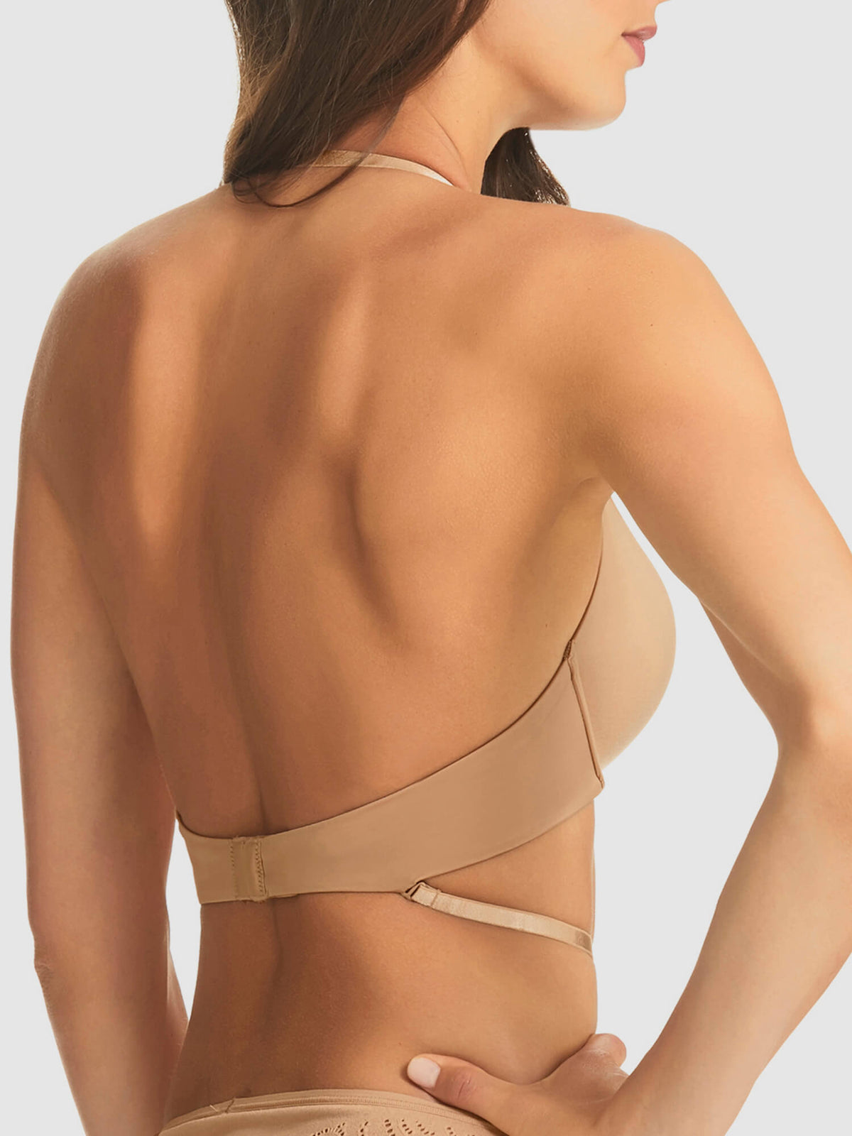 Refined 5 Way Convertible Bra in Nude by Fine Lines Lingerie Australia - Halter Low Back