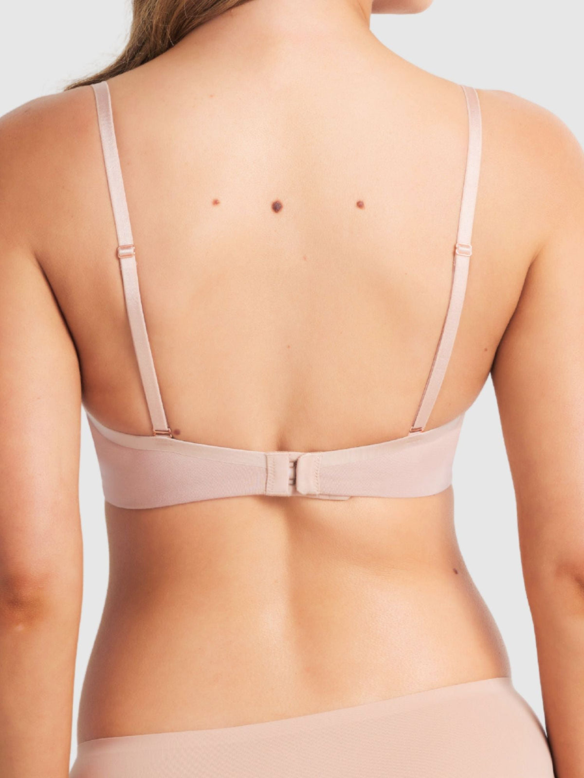 Australian Cotton Plunge Bra in Cappuccino by Fine lines Lingerie