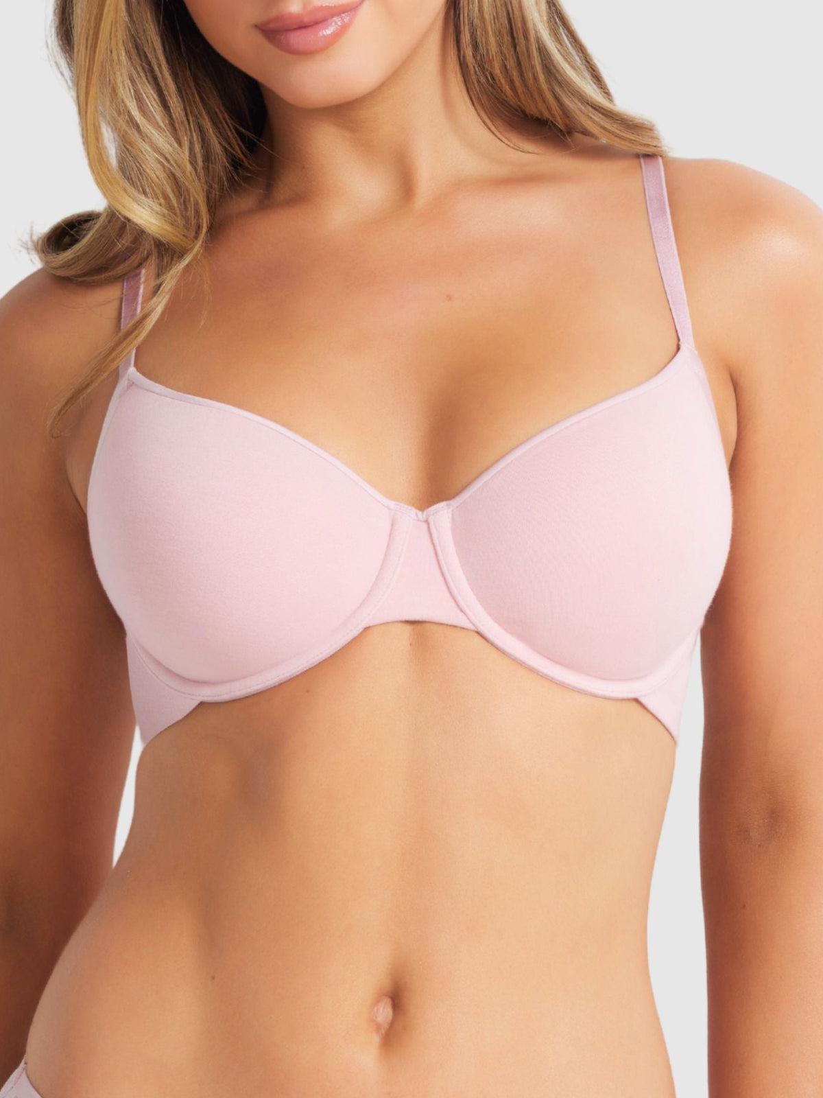 Australian Cotton Full Coverage Bra in Orchid by Fine lines Lingerie
