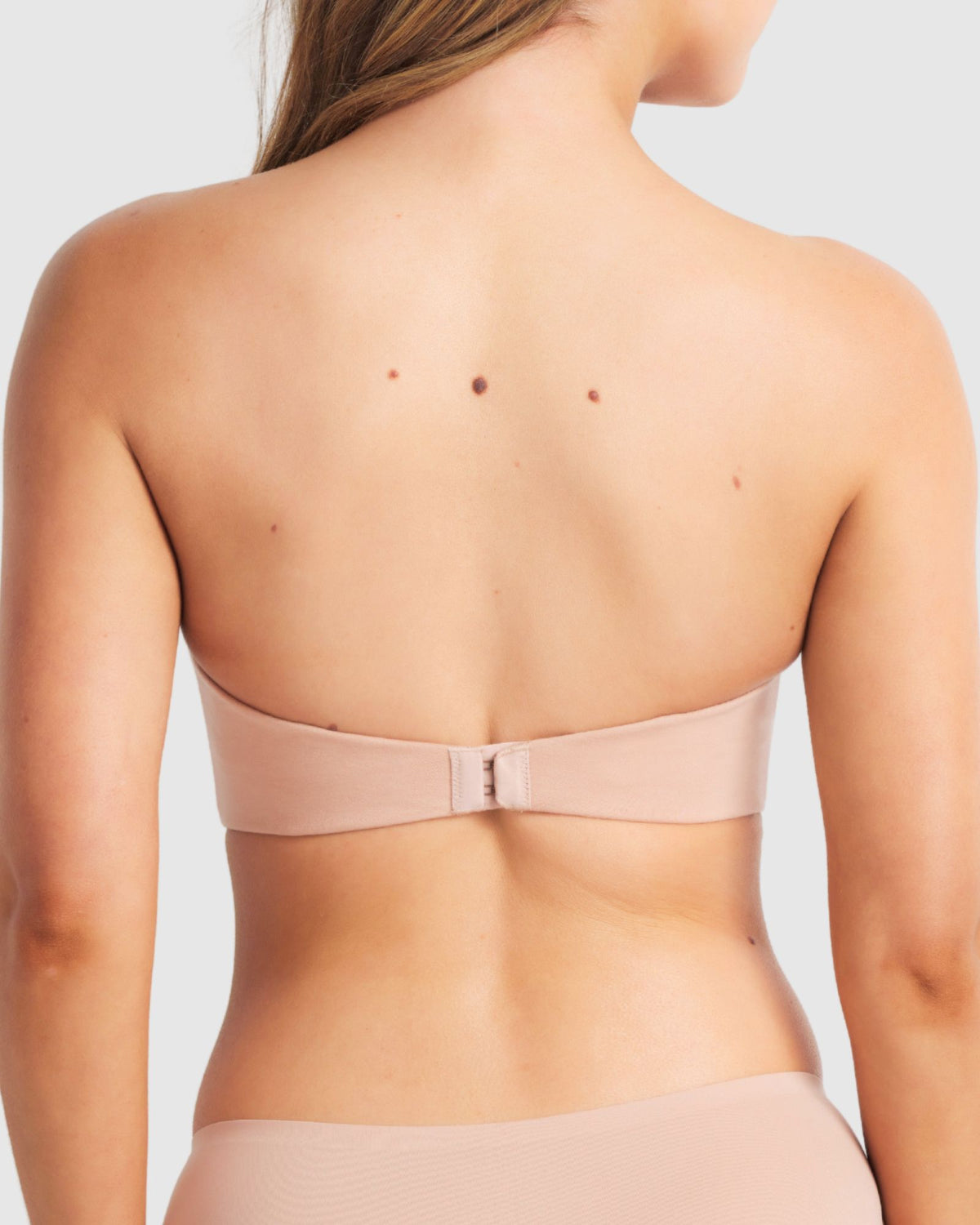 Australian Cotton Strapless Bra in Cappuccino by Fine lines Lingerie