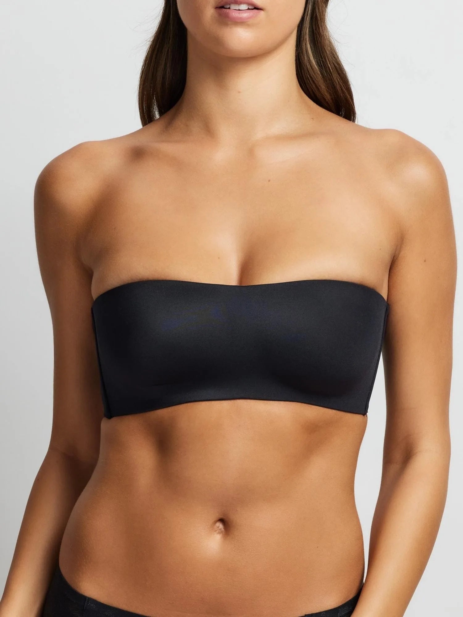 Attitude Strapless Bandeau Bra in Black by Fine Lines Lingerie