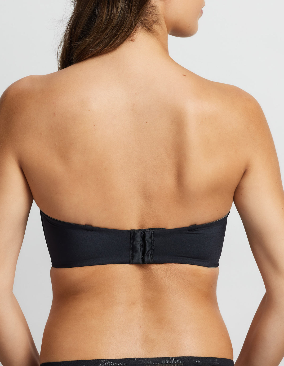 Attitude Strapless Bandeau Bra in Black by Fine Lines Lingerie - Back