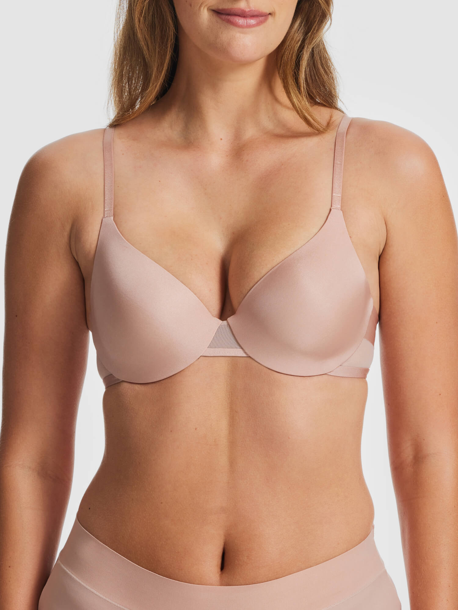 Underline Dual Wire Free Boost Bra in Woodrose - Fine Lines Lingerie