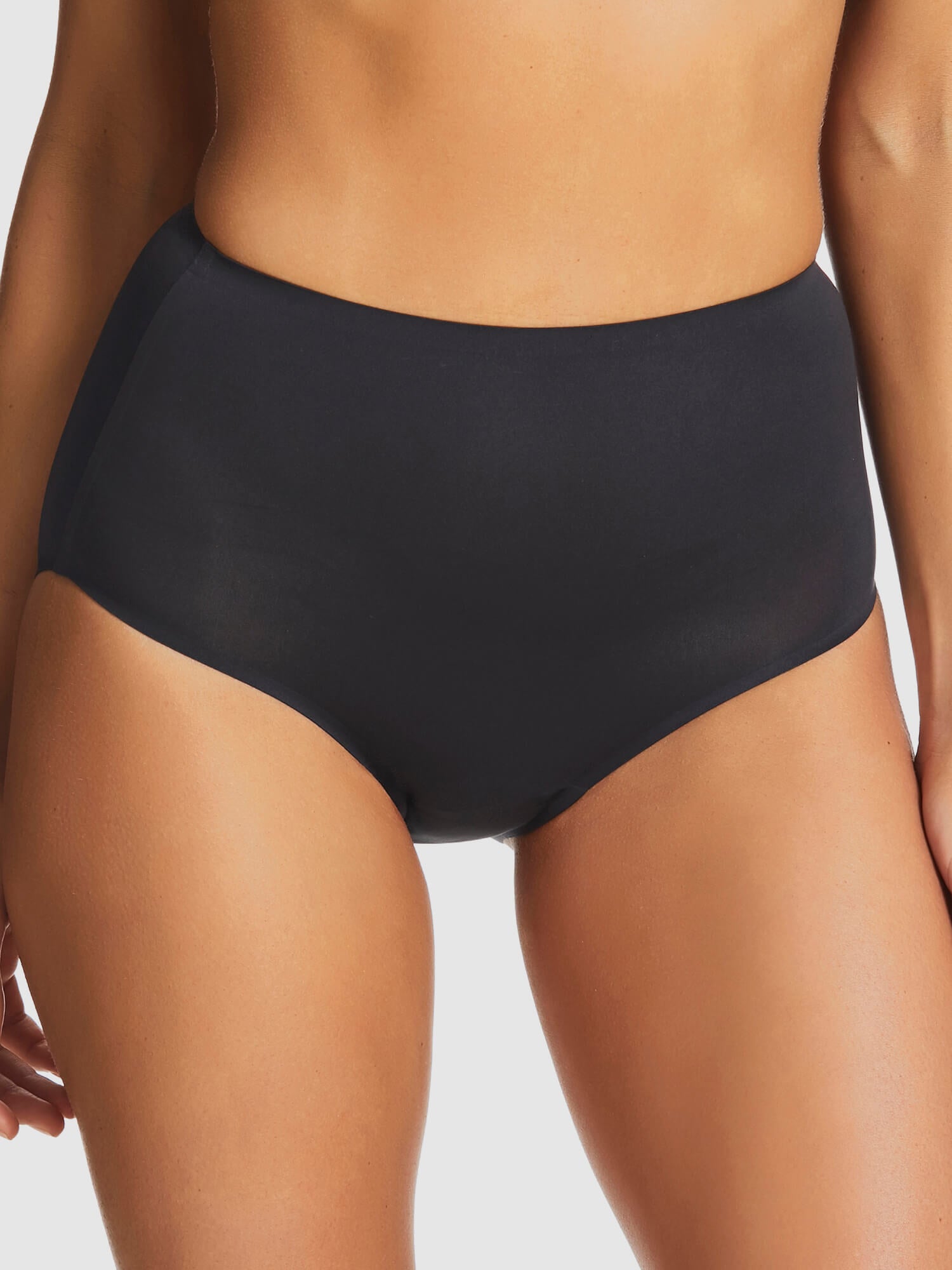 INVISIBLES Black seamless high waisted briefs