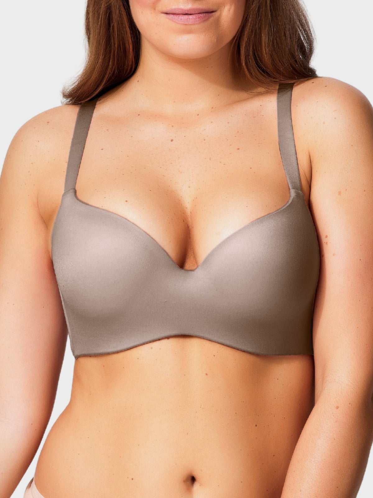 Memory Blessed underwire memory foam full coverage bra in Clove