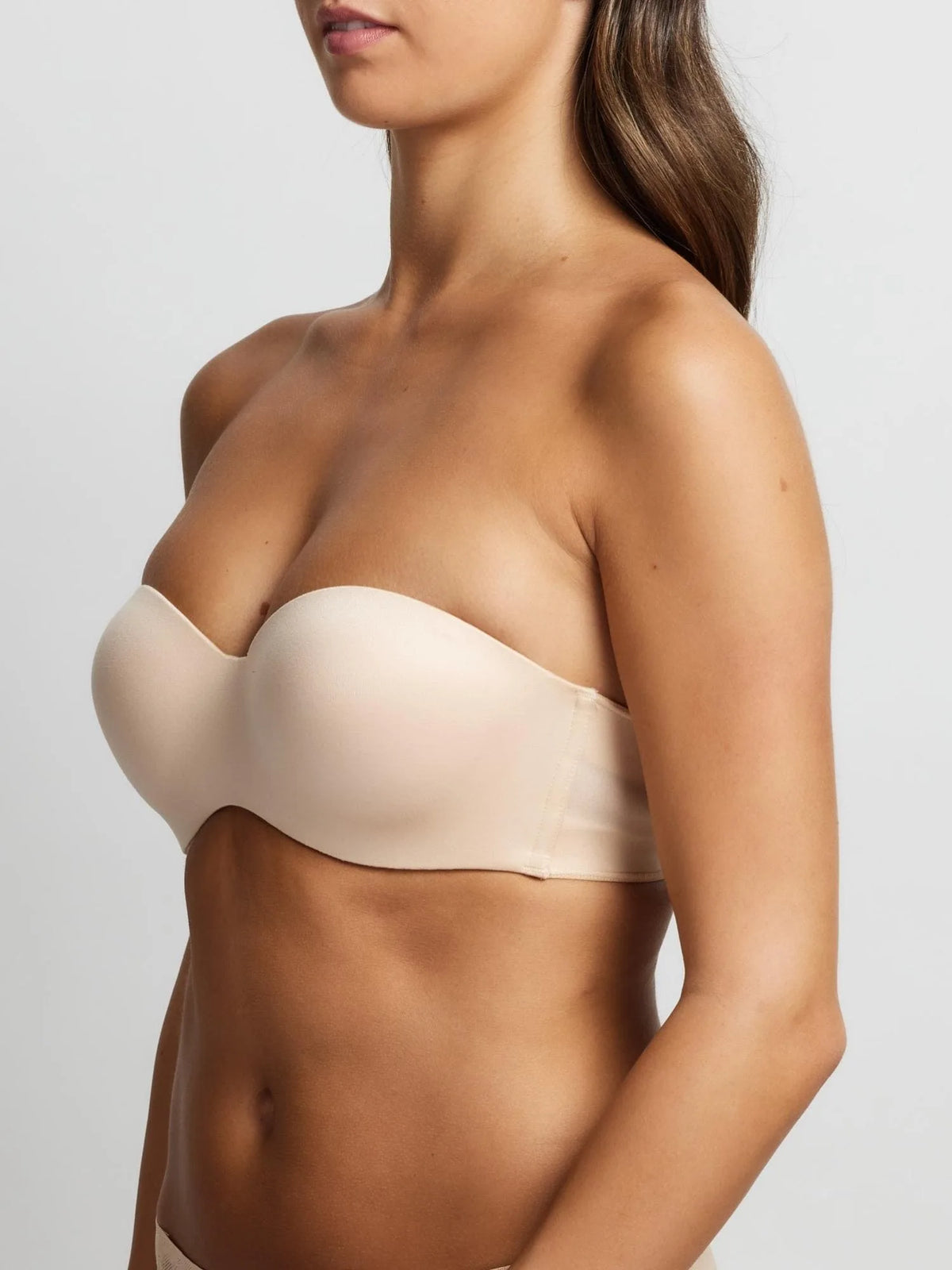 Memory Strapless Bra in Nude by Fine Lines Lingerie