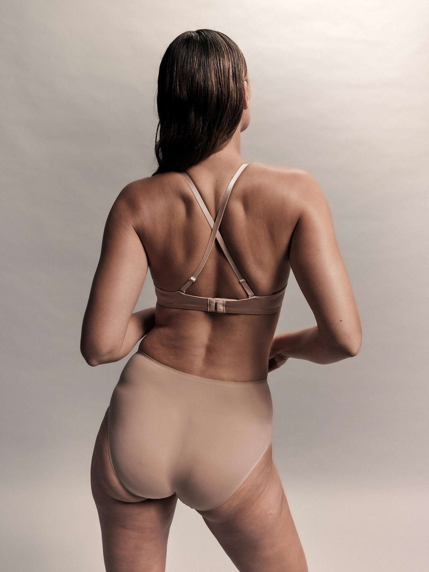Finelines Refined 5 Way Convertible Push Up Bra - Nude - Curvy Bras