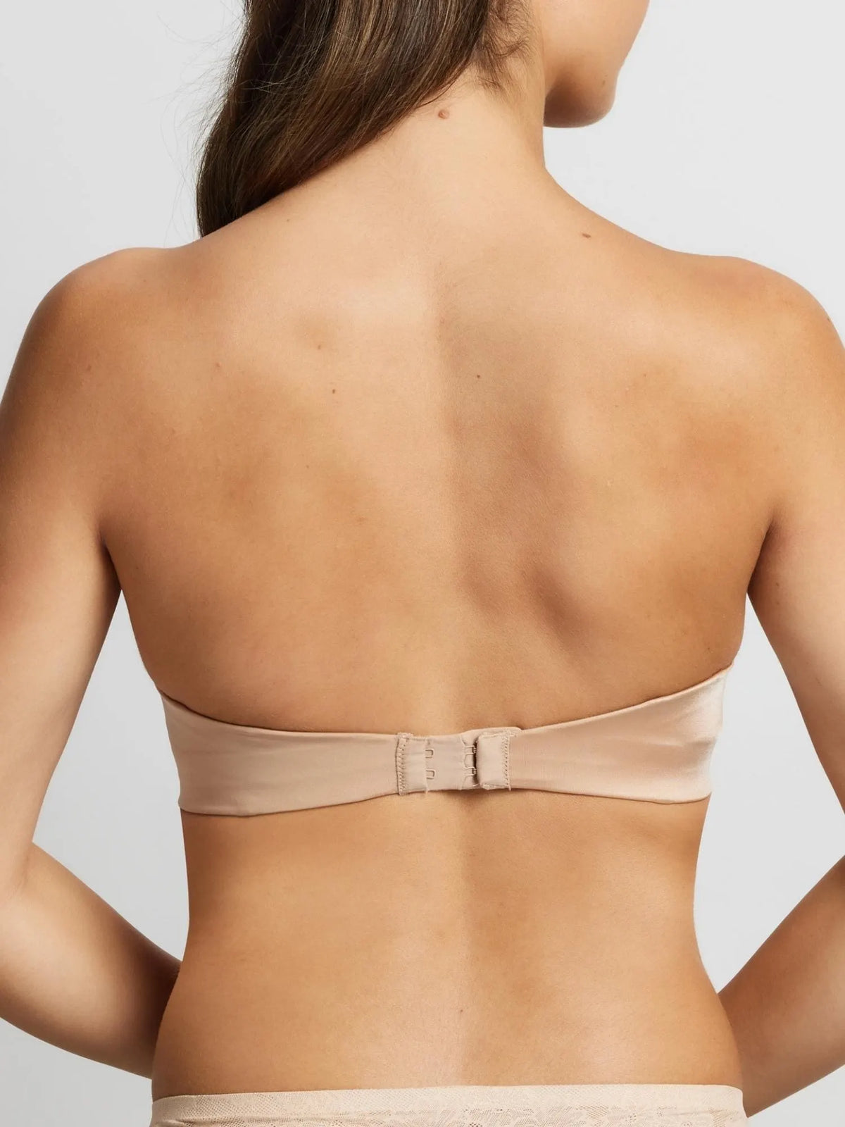 Refined 6-Way Low Cut Strapless Bra in Nude by Fine Lines Lingerie 