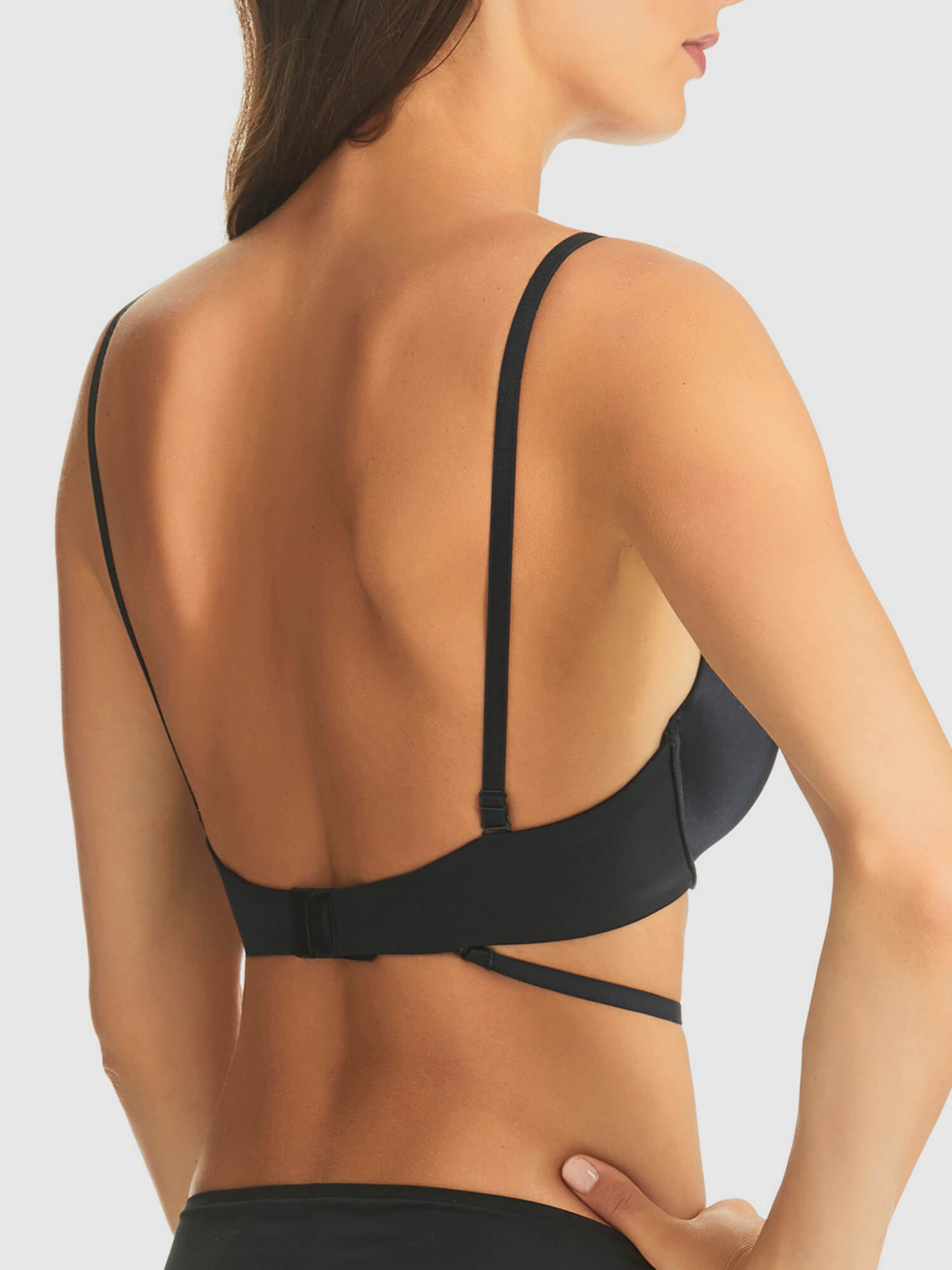 5 Way Convertible Black Push Up Bra by Fine Lines Lingerie
