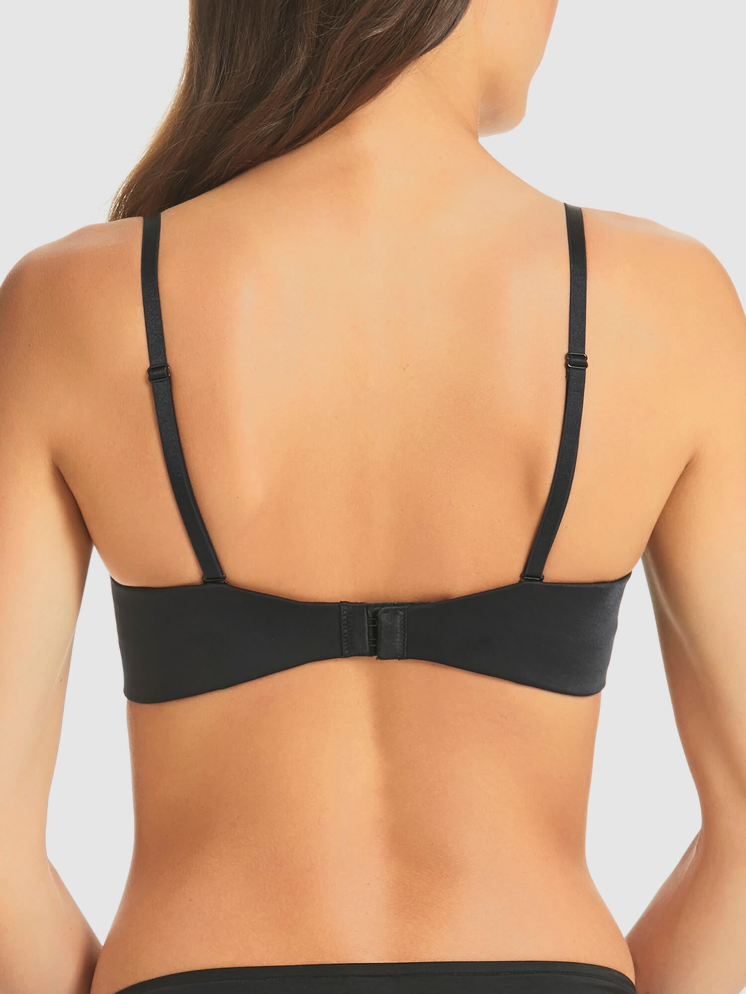 Refined 6-Way Black Plunge Strapless Bra by Fine Lines Lingerie