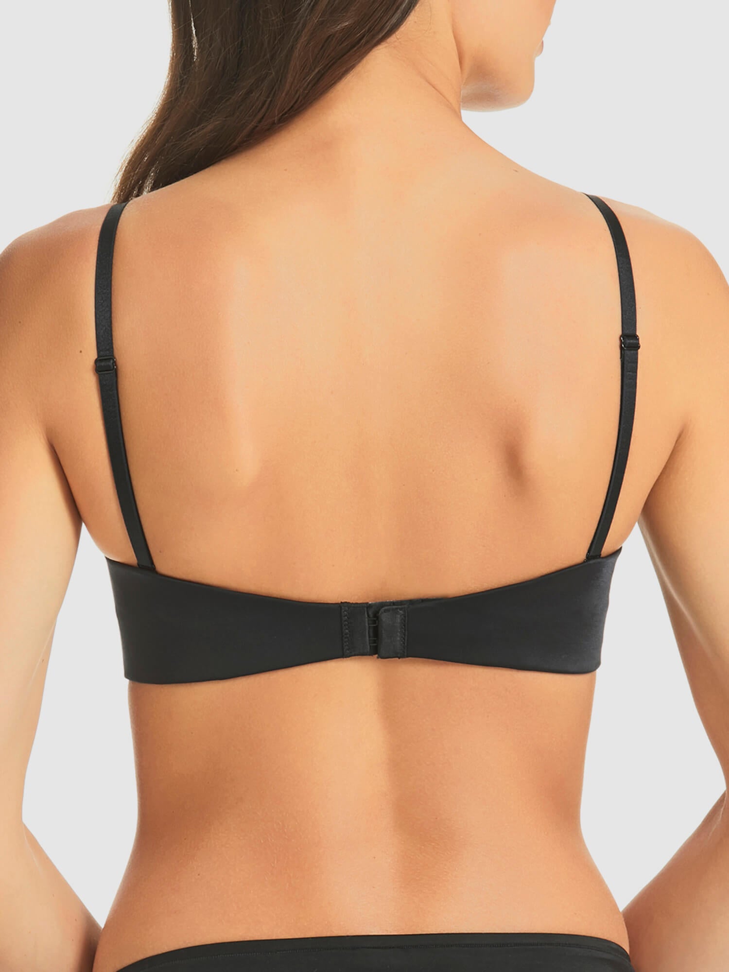 Refined 6-Way Black Plunge Strapless Bra by Fine Lines Lingerie