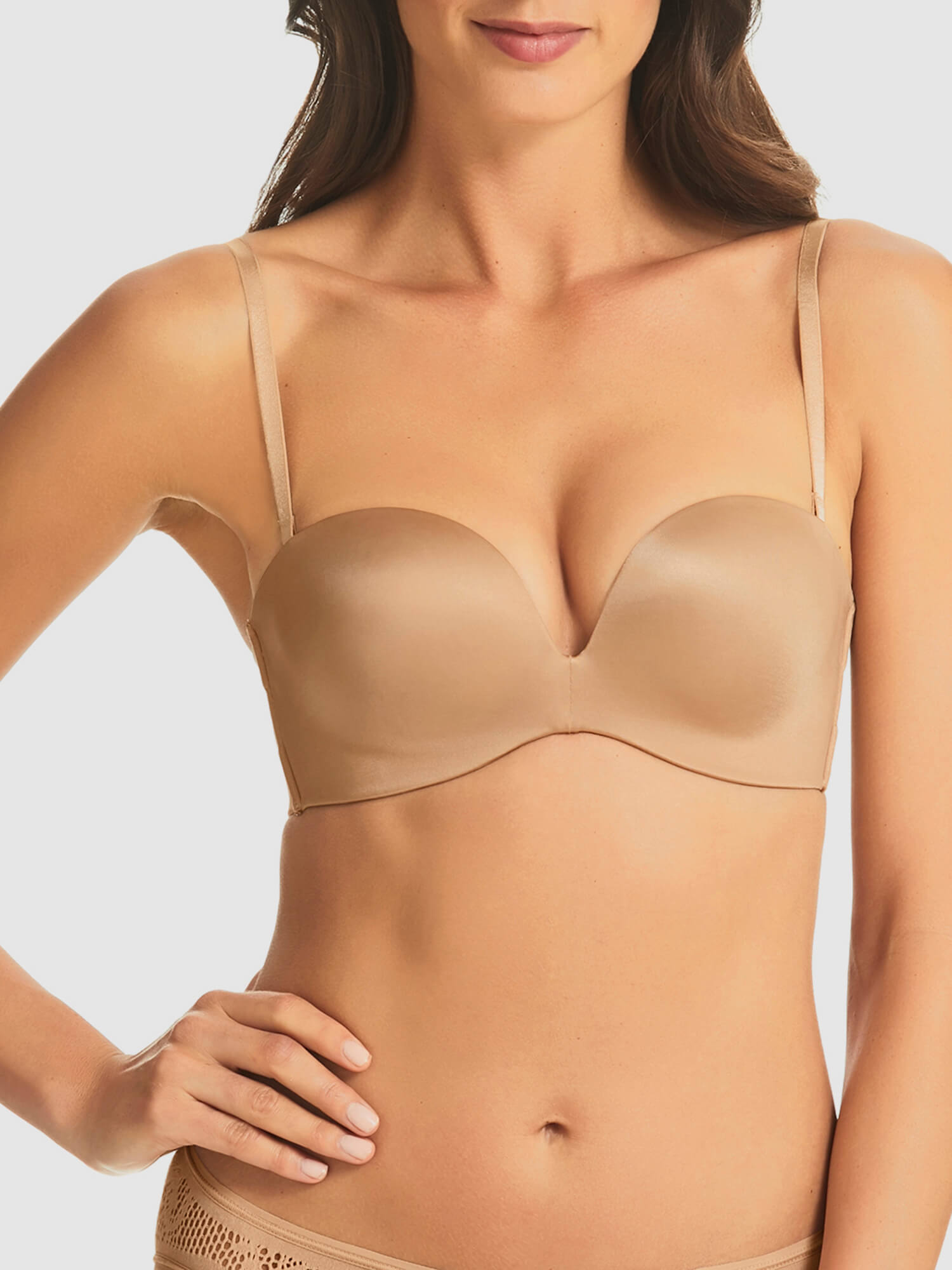 Refined Wireless Strapless Bra in Nude by Fine Lines Lingerie