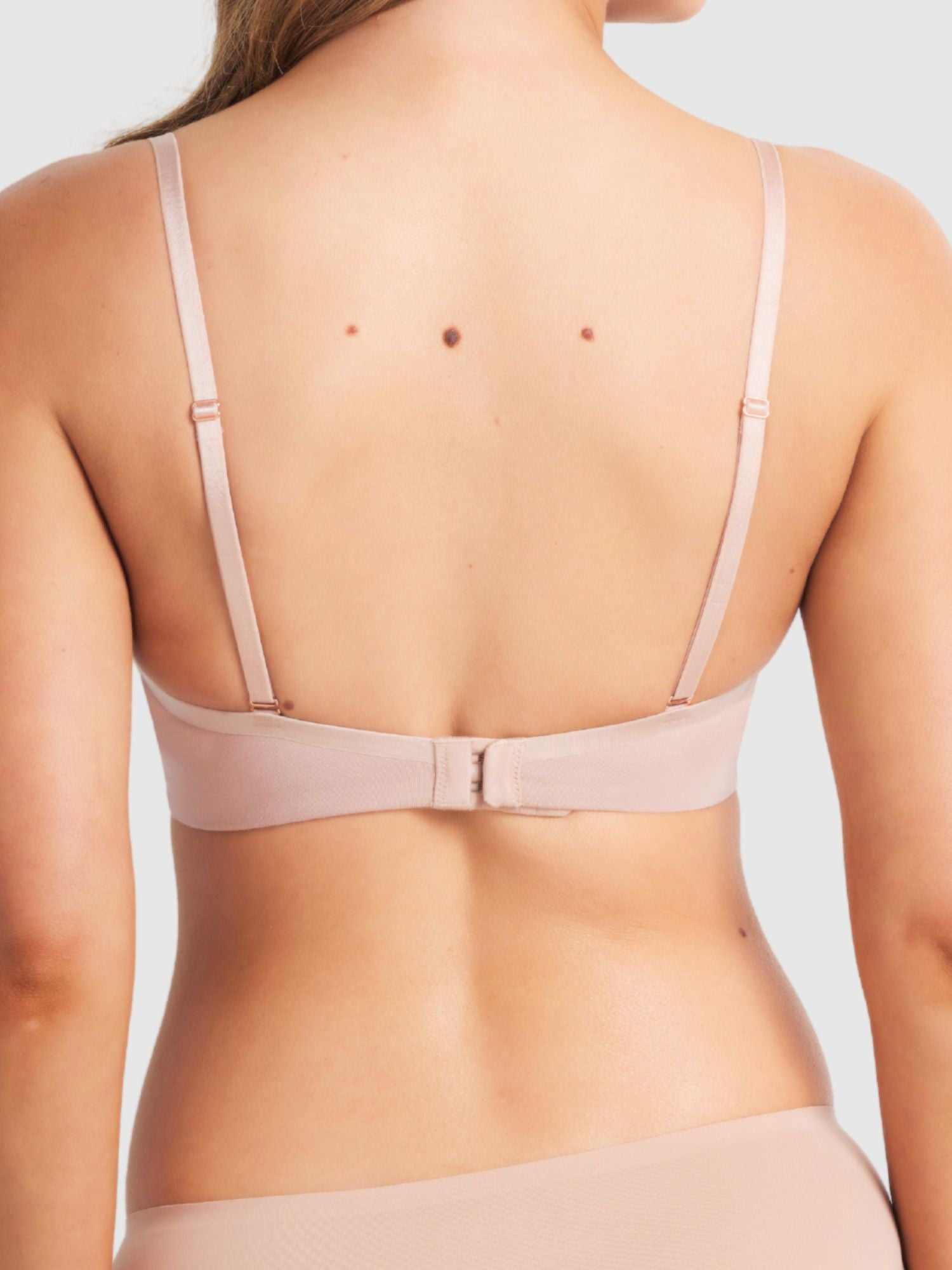 Australian Cotton Plunge Bra in Cappuccino by Fine lines Lingerie