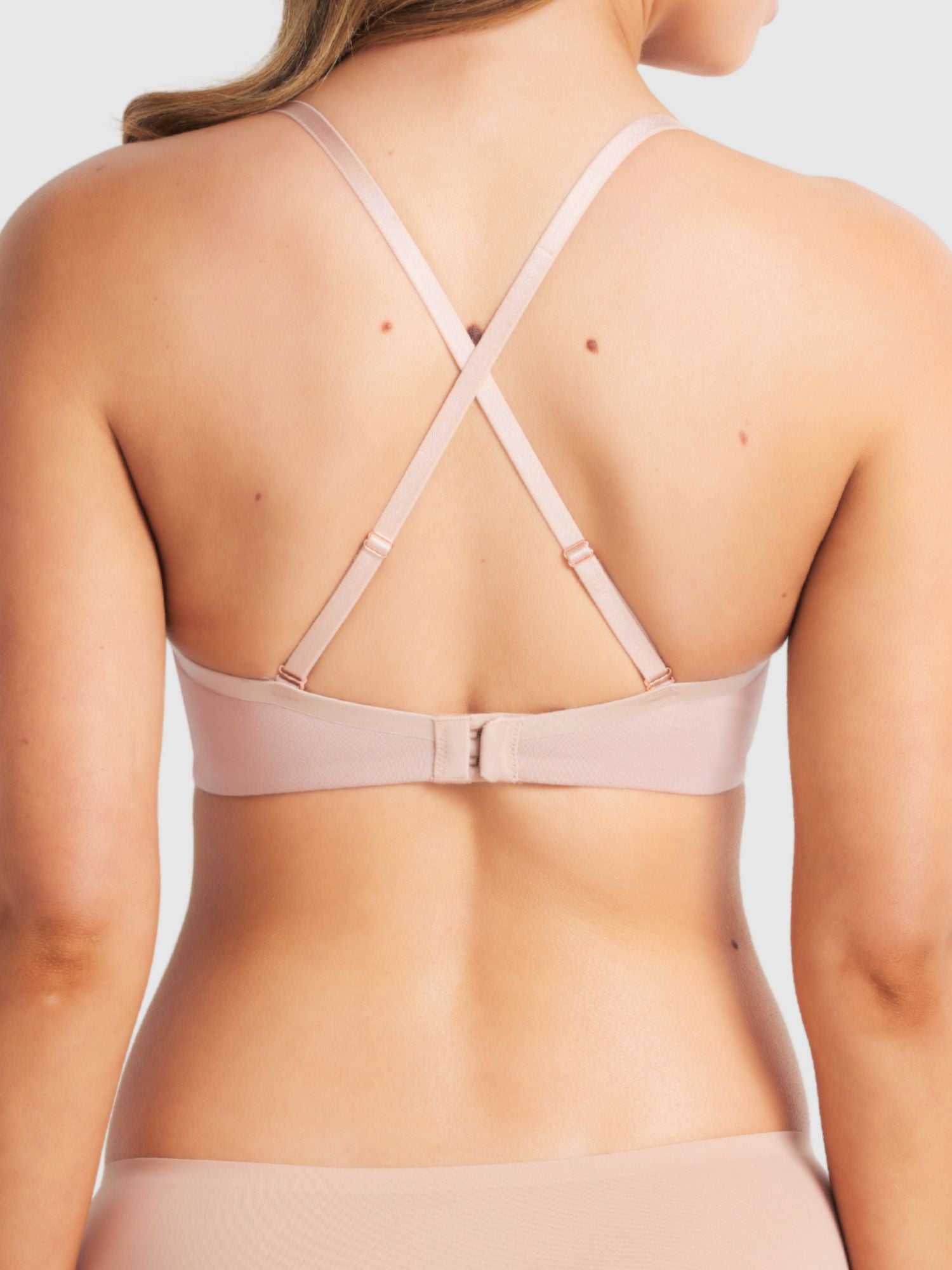 Australian Cotton Plunge Bra in Cappuccino by Fine lines Lingerie