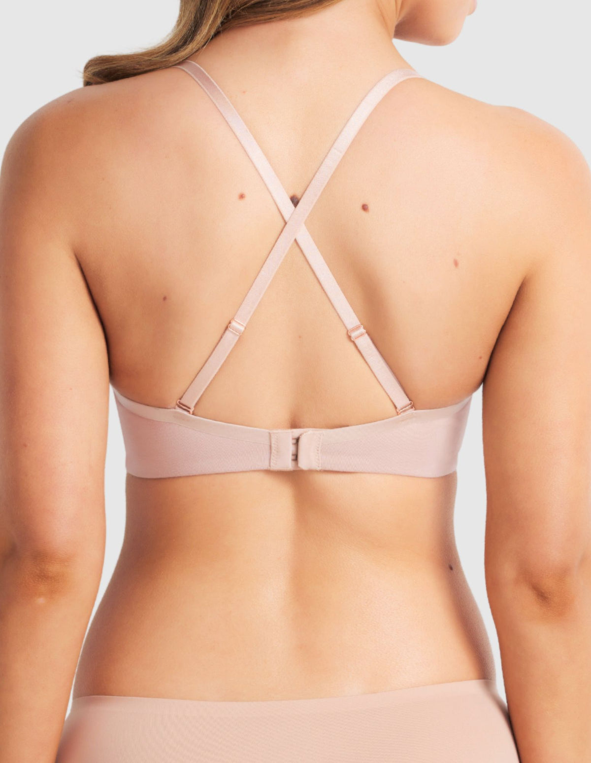 Australian Cotton Plunge Bra in Cappuccino by Fine lines Lingerie