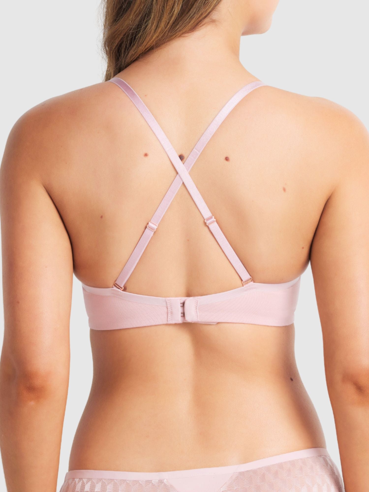 Australian Cotton Plunge Bra in Orchid by Fine lines Lingerie