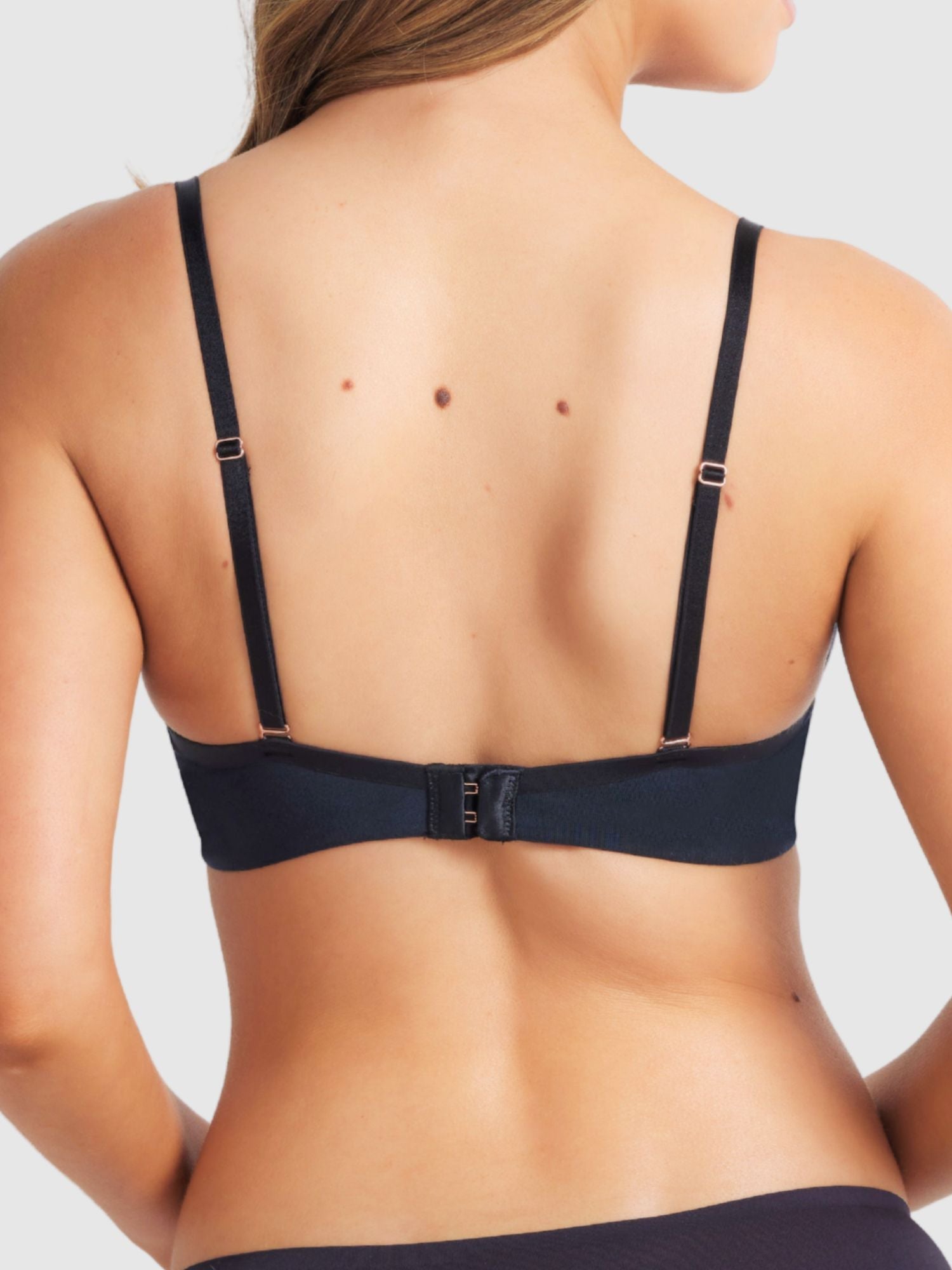 Australian Cotton Full Coverage Bra in Black by Fine lines Lingerie
