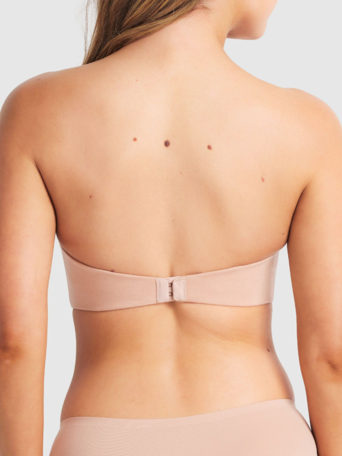 Australian Cotton Strapless Bra in Cappuccino by Fine lines Lingerie