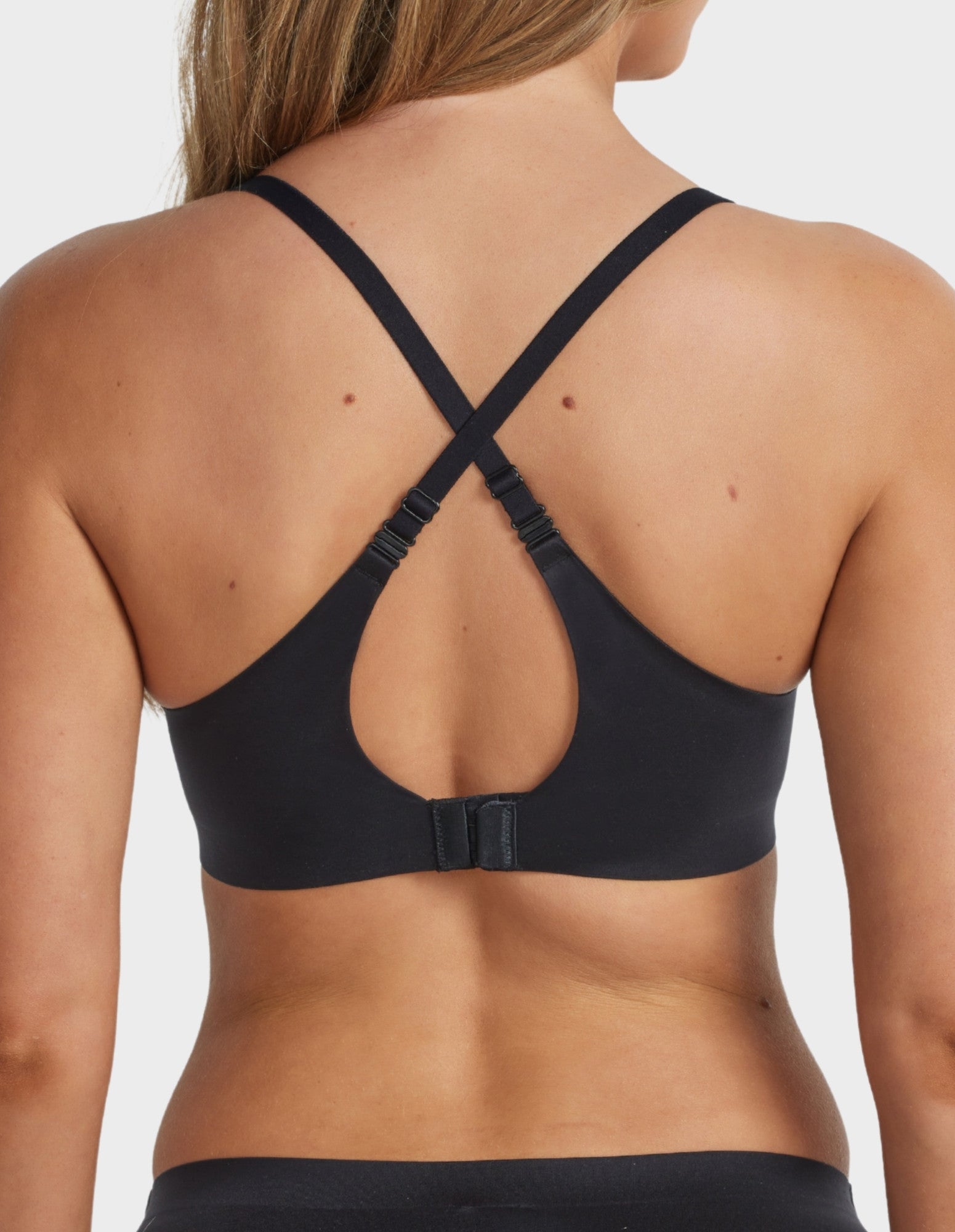 Fine Lines Lingerie Ultrasoft Full Coverage T-Shirt Bra in Black with smooth moulded cups and supportive full coverage fit