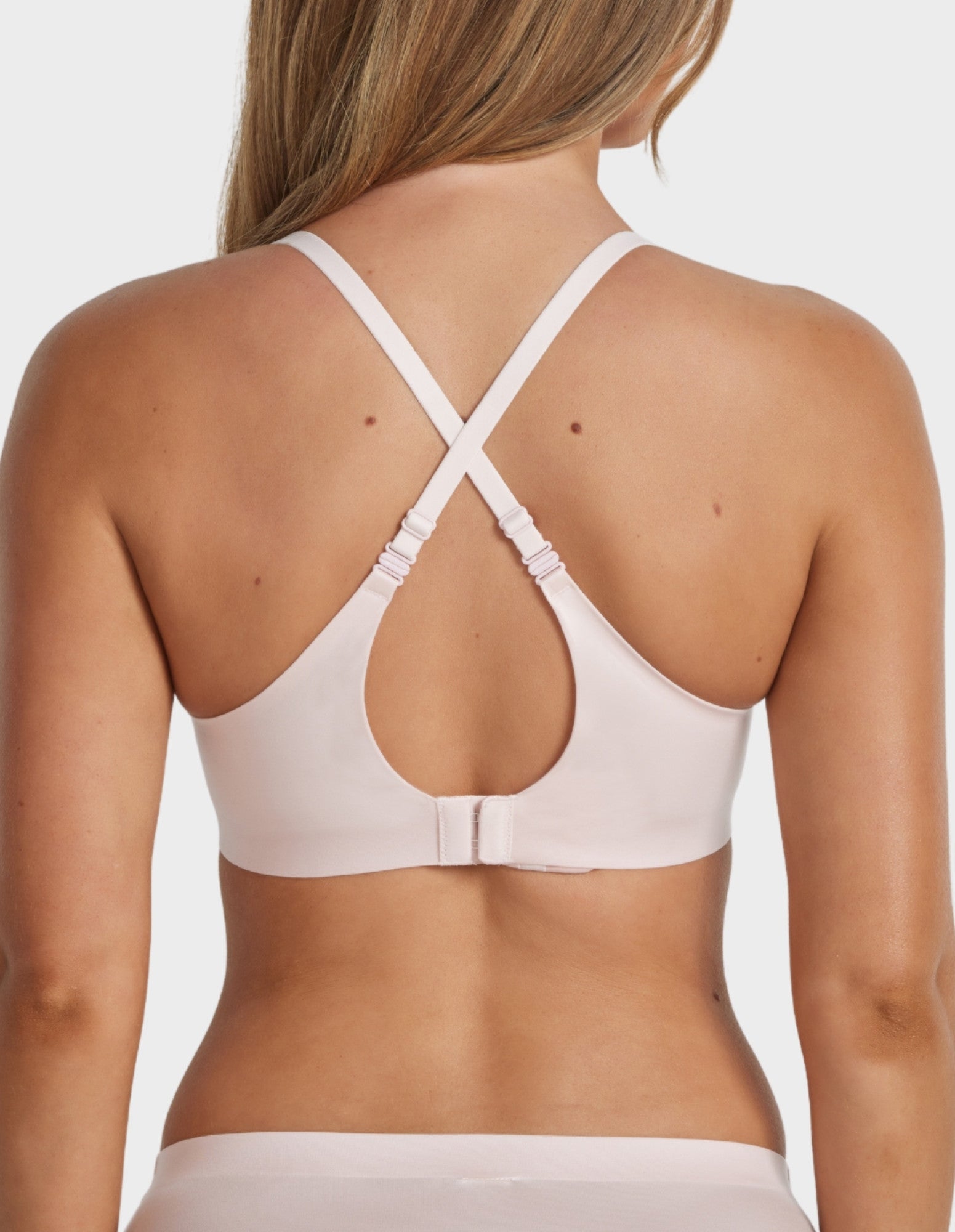 Fine Lines Lingerie Ultrasoft T-Shirt Bra in Powder pink with smooth moulded cups