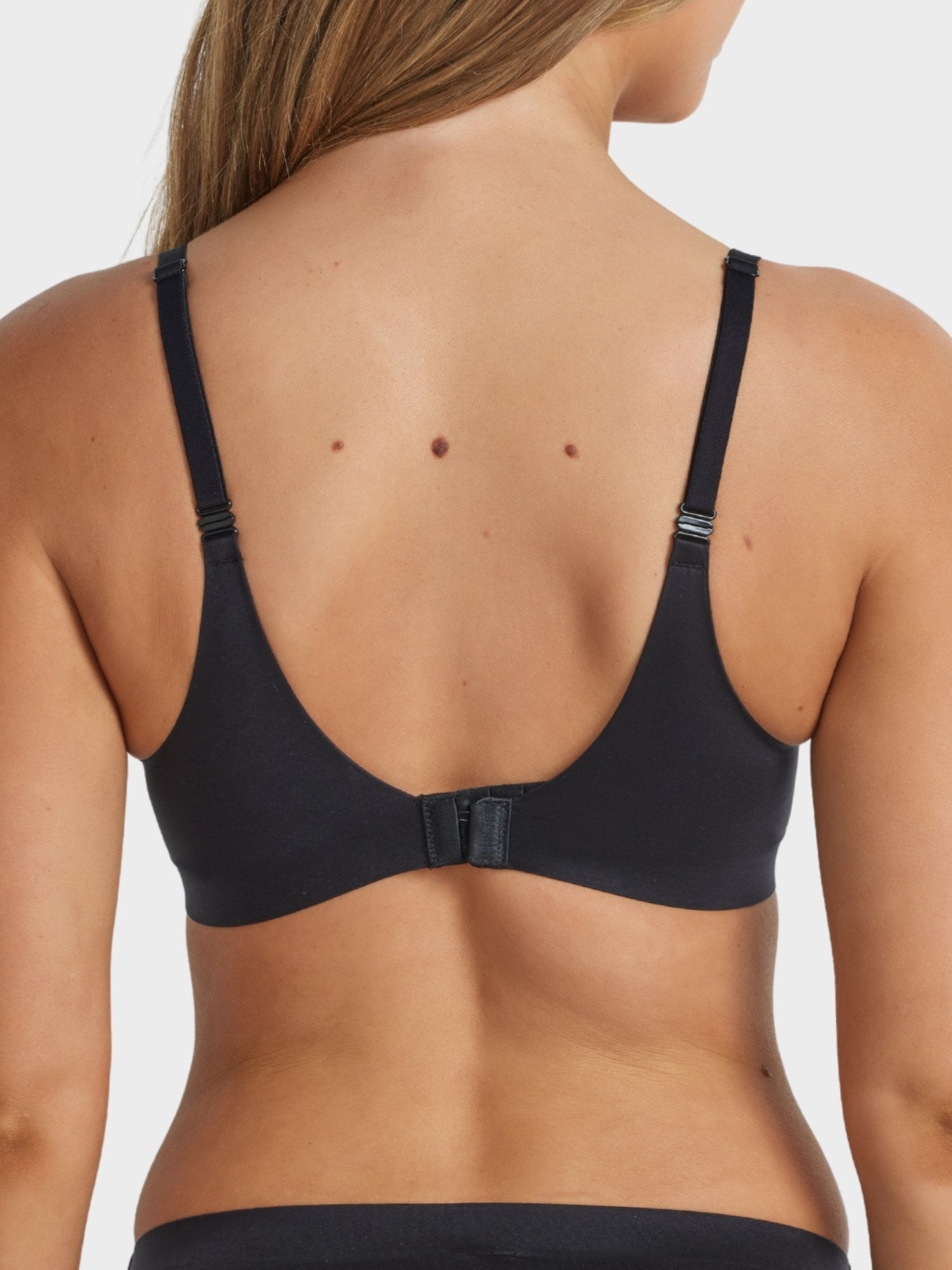 Fine Lines Lingerie Ultrasoft Full Coverage T-Shirt Bra in Black with smooth moulded cups and supportive full coverage fit