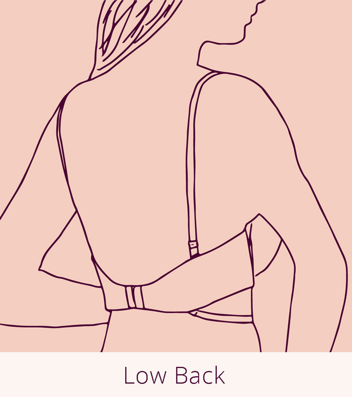 Low back convertible bra