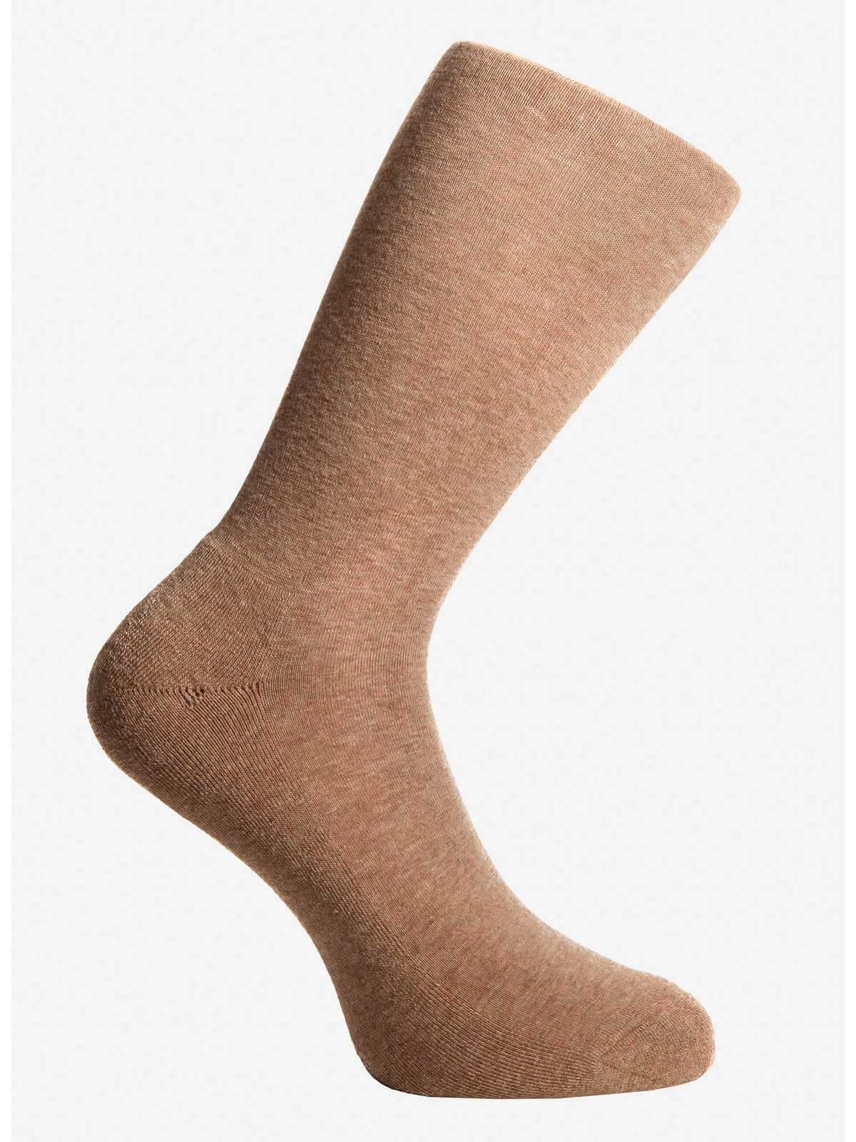 Ladies Cushion Foot Crew Socks in Brown